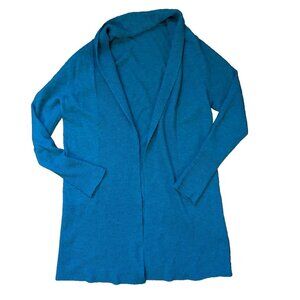 Blue Cardigan 90% wool 10% cashmere Made in Ireland